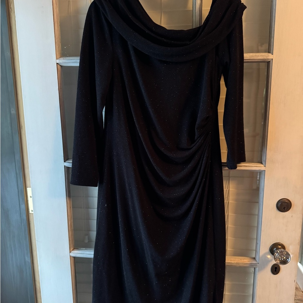 Elegant Black Off the Shoulder Dress